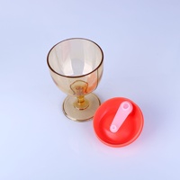 Copa De Vino Azul Bleu Verre À Vin Rose Enfants Bébé Gobelet 150ml En Plastique Bébé Enfants Formation Sippy Tasse Bouteille D'eau Infantile