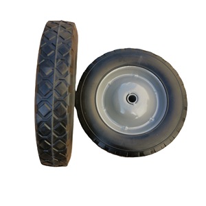 ล้อเหล็กหล่อสีเทาขนาด 8x1.75 พร้อมดอกยางแบบแข็ง สำหรับรถเข็น - Product Image 4