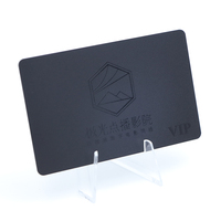 Sérigraphie Cartes RFID d'adhésion en plastique noir givré