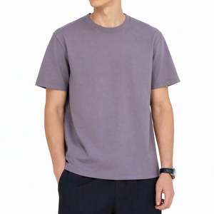 T-shirt Streetwear Oversize Col Rond Manches Courtes Épaules Tombantes en Coton Peigné Double Fil 100% 300 GSM Grammage Lourd - Product Image 1