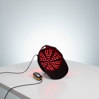 Casque de repousse des cheveux LED GLPE 3+1 modes RLC-148, thérapie par lumière rouge, 148 LED, chapeau de thérapie par lumière rouge pour la perte de cheveux, sûr et portable