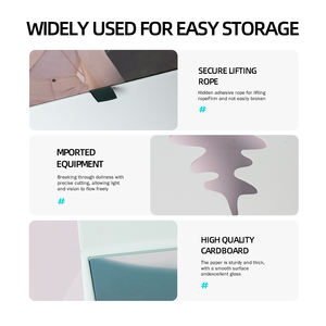 Luxueux ensemble de <span class=keywords><strong>carton</strong></span> de papier d'art recyclable boîte emballage de beauté fermé magnétique en relief pour bougies différents disponibles - Product Image 5