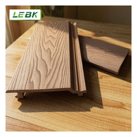 Revêtements muraux extérieurs en WPC à grain de bois réaliste, résistants aux intempéries, imperméables, faciles à installer, pour murs extérieurs
