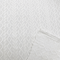 Tissu tricoté jacquard texturé 3D, extensible et doux, pour vêtements de sport, textiles de maison, robes, hauts, chemises, vêtements de mode, vente en gros