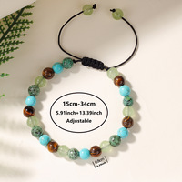 Pulsera de Piedras Naturales Multicolores al por Mayor, Pulsera de Cristal Curativa Energética, Pulsera Energética para Hombres y Mujeres