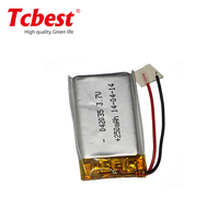Pas cher lipo 042035 3.7 250mAh li polymère batterie 3.7v batterie pour montre intelligente