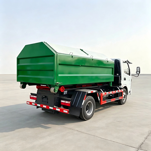 Camión de Basura Forland Aochi X2 con Cargador de Gancho, Versión de Exportación, Contenedor Desmontable de 6m³ para Residuos Domésticos, Vehículo de Saneamiento - Product Image 3