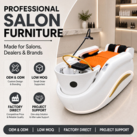 Tempat Tidur Keramas JOXIN Head Spa dengan Desain Reclining Mewah, Pijat Airbag Tangan dan Kaki, Bak Keramik, dan Dukungan ODM untuk Pusat Kesehatan
