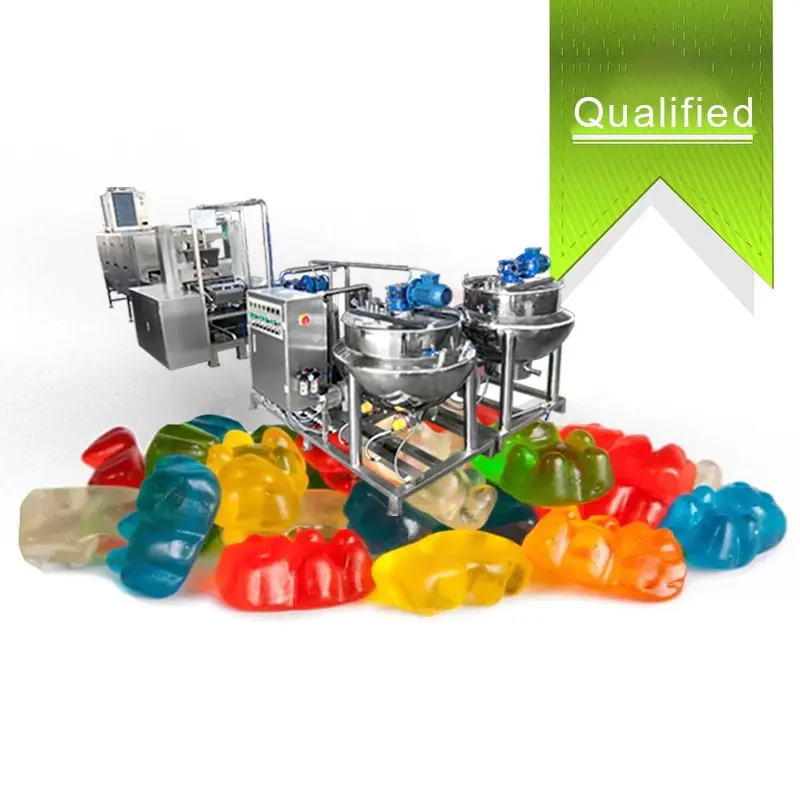 Shanghai Fabrik preis Süßigkeiten Jelly Candy Machine 3D Pektin Soft Gummy Candy Saft Gefüllte Vitamin Gummy Candy Making Machine