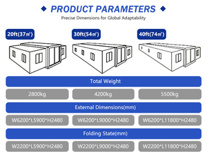 <span class=keywords><strong>Casa</strong></span> Container Espandibile a Installazione Rapida 2-5 Camere da Letto Abitazione Prefabbricata di Lusso Antinuragano <span class=keywords><strong>Casa</strong></span> Prefabbricata Moderna CE SAA - Product Image 2