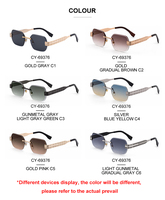 Lunettes de soleil Partagas pour hommes, style professionnel, logo personnalisé, sans monture, verres taillés en diamant, protection UV400