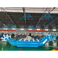 Bateau gonflable commercial Dragon Game, Bateau banane gonflable Dragon pour sports nautiques