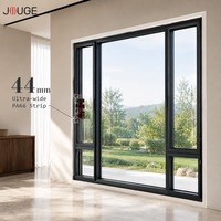 Fenêtre oscillo-battante en aluminium de style moderne JOUGE Venice 95c, alliage 6060-T66, profondeur de cadre 95 mm, sécurité structurelle pour immeubles de grande hauteur