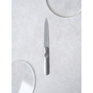 Logo personalizzato in acciaio inox per la cura delle unghie Double-face strumento di Pedicure in metallo con grana personalizzata per saloni di bellezza - Product Image 1