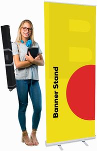 Custom Pull-Up Roll-Up Display Stand with Table <b>Covers</b> for Business Event Advertising Stand-up Banner - Product Image 4