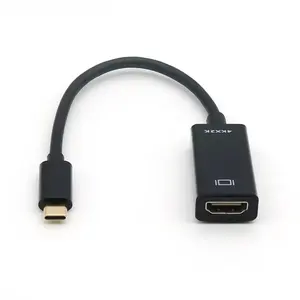 Venda quente USBC para HDTV Adaptador Masculino para Feminino Conversor de Cabo HD 4k USB 3.1 USB-C Video Cable Adapter Converter