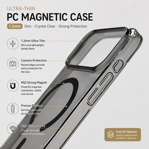 Funda Ultrafina Minimalista Transparente de TPU+PC para 17 Air 18 Pro Max 15 con Carga Magnética, Precio de Fábrica, Venta al Por Mayor - Product Image 2