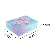 Cuaderno de Peluche con Diseño de Cola de Sirena de Dibujos Animados para la Vuelta al Cole, Diario Infantil, Pulsera, Bolsa, Juego de Caja de Regalo para Niñas