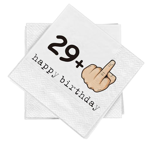 Set di Tovaglioli Quadrati a <span class=keywords><strong>3</strong></span> Veli per 30° <span class=keywords><strong>Compleanno</strong></span>, 20 Pezzi, Stampa Personalizzata per Decorazioni di Anniversari e Celebrazioni - Product Image 1