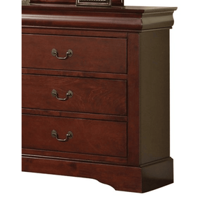 DB Louis Philippe III commode de luxe moderne meubles de chambre à coucher finition cerise avec fer et MDF pour le salon - Product Image 3