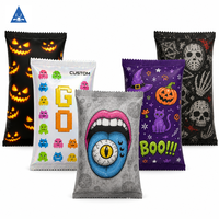 Sachets personnalisés imprimés pour snacks, sachets Mylar à fermeture éclair, thermoscellables, de qualité alimentaire, pour chips, bonbons, snacks de fête, snacks pour gamers, vente en gros