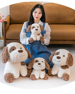 Chien tacheté <span class=keywords><strong>noir</strong></span> en peluche <span class=keywords><strong>Bichon</strong></span> frisé caniche carlin Husky Chihuahua Shiba Inu Bull Terrier peluche poupée oreiller pour enfants - Product Image 2