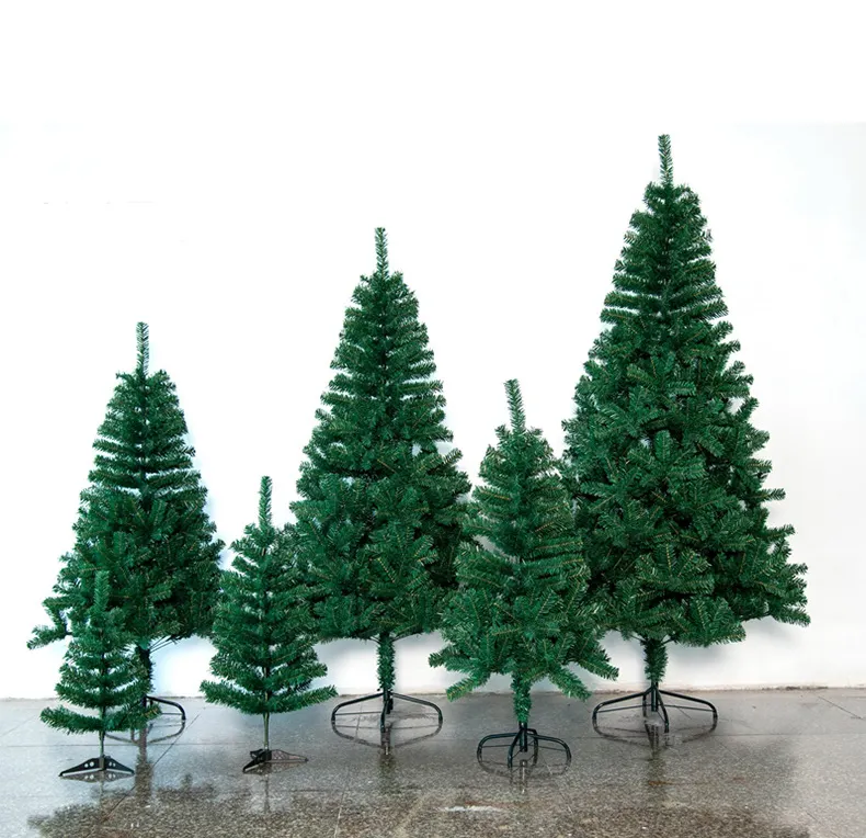 2.1m 1.8m 1.5m árvore de xmas grande árvore de Natal artificial normal exterior interior do PVC 6FT árvore