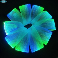 Kits de lumière en maille à fibre optique à LED Filet de fibre optique à lueur latérale pour plafond de restaurant et décoration d'éclairage d'arbre de jardin