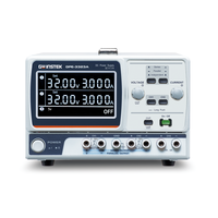 Alimentation électrique CC GWINSTEK GPE-3323A à 3 canaux, sorties multiples, 32V 3A, entrée 220V, efficacité 85%, pour usage en laboratoire