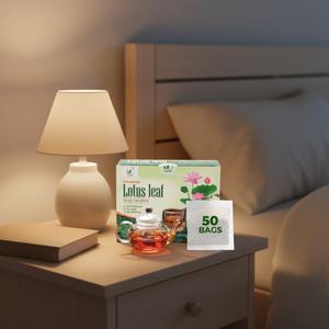 ชาสมุนไพรใบบัวธรรมชาติ 100% ปลอดภัย ช่วยให้นอนหลับสบาย NMPT เครื่องดื่มเพื่อสุขภาพ MOQ ต่ำ ราคาดี จากเวียดนาม - Product Image 1