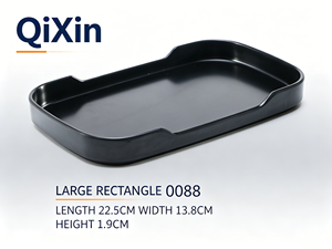 Plat à poisson en mélamine écologique, rectangulaire, empilable, passe au lave-vaisselle, <span class=keywords><strong>plateau</strong></span> de service pour barbecue pour restaurant, fabrication OEM directe d'usine en Chine - Product Image 4