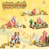Nuevo Set de Bloques de Construcción Magnéticos 3D 2026, Juguetes de Cubos Magnéticos My World para Niños, Ingeniería de Construcción, Set de Bloques de Construcción Magnéticos para Niños