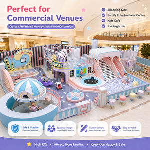 Equipo de Juegos Interior Comercial Personalizado, Piscina de Arena de Pellets de Madera para Niños, Centro de Juegos para Fiestas Infantiles - Product Image 2