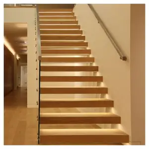 Prima 계단 난간 알루미늄 접는 계단 나무 단계 실내 나무 가격 계단