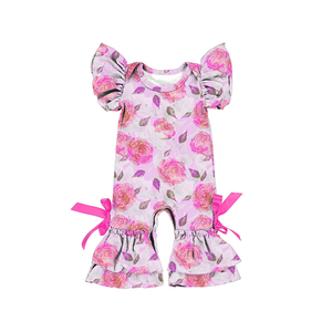 2L-LY Pelele de bebé con estampado floral, traje de bebé, pijama, ropa para recién nacido - Product Image 4