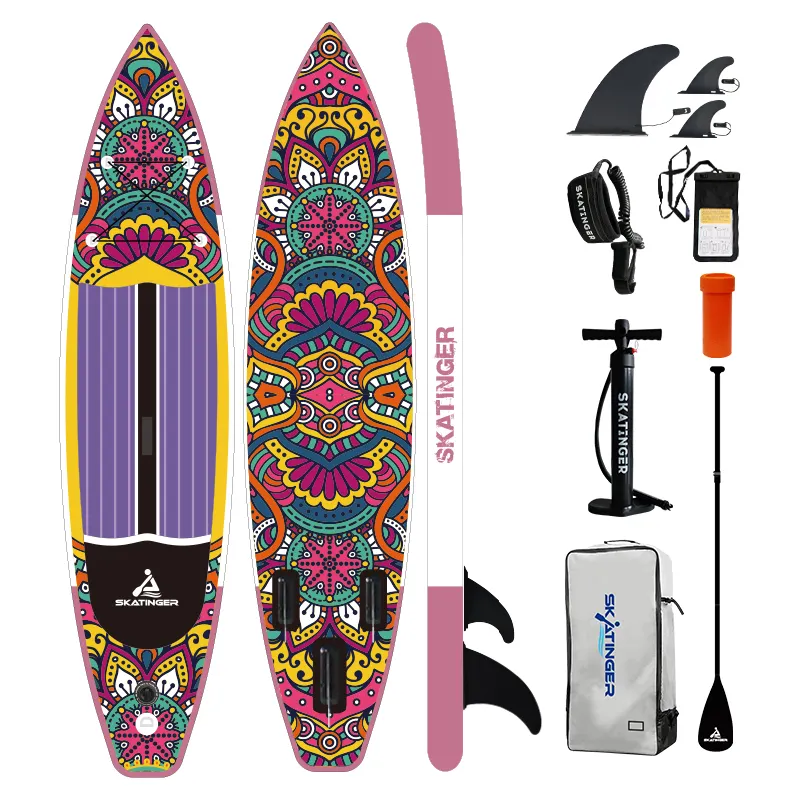 SKATINGER OEM toptan 11'6 sörf kürek kurulu hava AYAKTA SÖRF tahtası su sporları şişme ayakta kullanılan kürek kurulu sörf tahtası