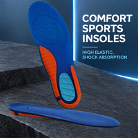 Semelles intérieures en silicone amortissantes unisexe pour chaussures de sport, confort et soutien de la voûte plantaire