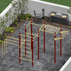 Aparejo de fitness de acero duradero para exteriores para adultos Calisthenics Park Monkey Bars para <span class=keywords><strong>ejercicio</strong></span> - Product Image 2