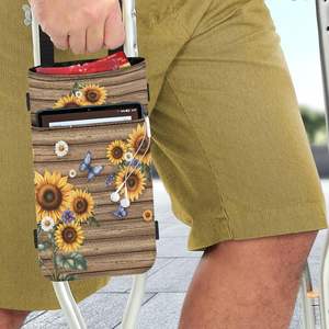 Muestra Gratuita, Bastón de Senderismo Plegable de Aleación de Aluminio Rojo Sólido de 4 Secciones Ajustable, con Punta de Goma Moderna para Exteriores, con Bolsa Portátil - Product Image 3