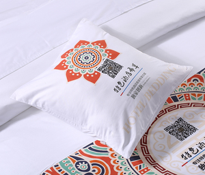 Bán Buôn Tùy Chỉnh Trắng Khách Sạn In Kỹ Thuật Số Bộ Đồ Giường Đặt Bed Linen Bed <span class=keywords><strong>Sheet</strong></span> Set - Product Image 3