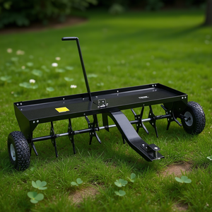 Aérateur de pelouse manuel de 48 pouces avec pointes en fer pour jardins, pelouses et fermes, modèle D0100X32WF6 - Product Image 2