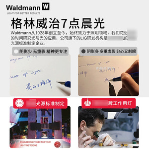 Lámpara de Pie Waldmann con Fuente de Luz LED, 95 CRI, 25000 Horas de Vida Útil, para Uso Doméstico - Product Image 4