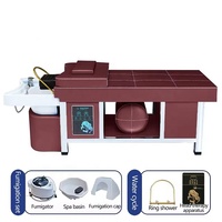 Nouveau lit de lavage pour salon avec spa capillaire, bac à shampoing séparé à circulation d'eau et massage capillaire thaïlandais