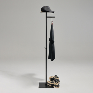 Expositor de Boutique M129-HB <span class=keywords><strong>con</strong></span> <span class=keywords><strong>Barra</strong></span> <span class=keywords><strong>para</strong></span> Sombreros y Plataforma <span class=keywords><strong>para</strong></span> Zapatos, Perchero Metálico Personalizable - Product Image 2