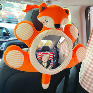 माइटोंग हॉट सेलिंग शेटरप्रूफ वाइड कॉन्टेक्स पशु पैटर्न बेबी कार मिरर रियर व्यू बैक सीट सुरक्षा के लिए बाल अवलोकन सीट - Product Image 1