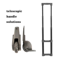Poignée télescopique rétractable en aluminium pliable et détachable pour valise, pièce de rechange OEM pour bagage