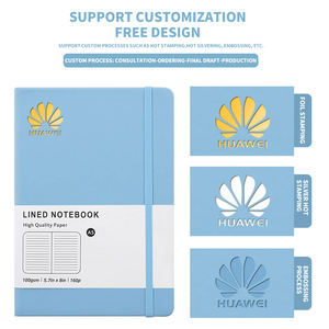 Carnet à couverture rigide en cuir A5 avec reliure cousue, pages intérieures vierges pour journal scolaire, promotion - Product Image 2