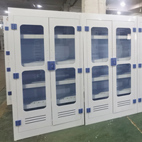 Armoire à réactifs de laboratoire en verre PP de haute qualité, résistante aux acides et aux alcalis, avec portes en verre, pour écoles, hôpitaux et laboratoires