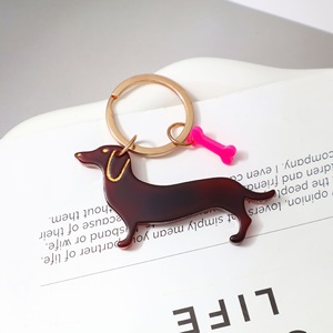 Llavero de Acrílico con Forma de <span class=keywords><strong>Perro</strong></span> Rosa, Estilo Europeo y Americano, Colorido y Lindo - Product Image 2