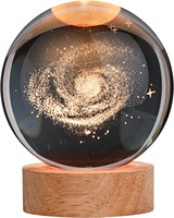 Lámpara de Cristal 3D con Grabado Láser Personalizado, Económica, con Logotipo, de Lujo, para Niños y Mujeres, Regalo, Decoración para el Hogar, Bola de Cristal 3D